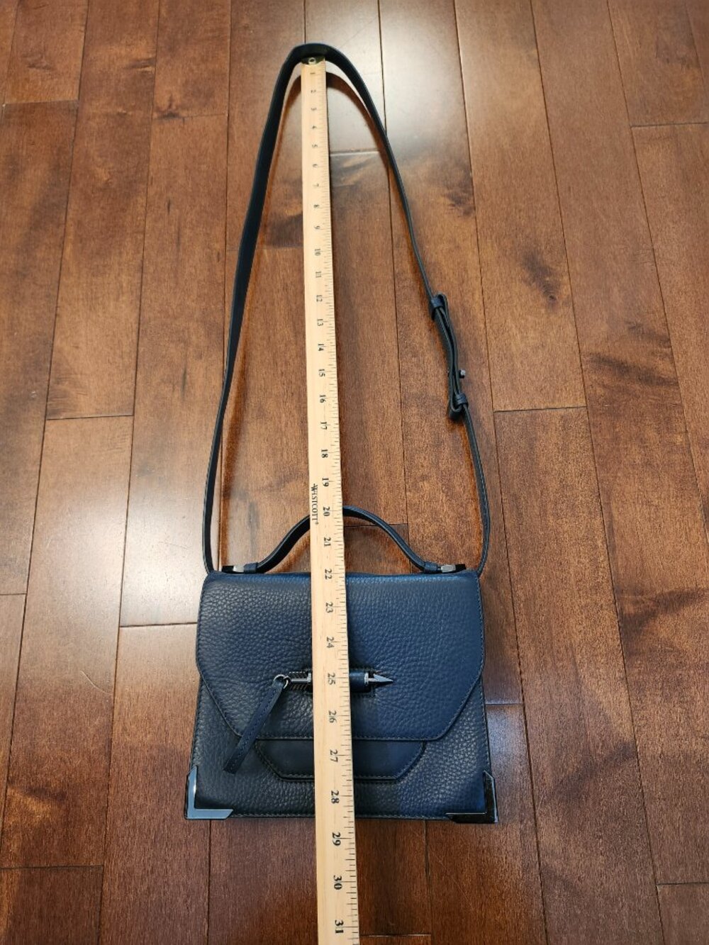 Mackage Rubie crossbody bag in dark blue leather - Picture 10 of 15